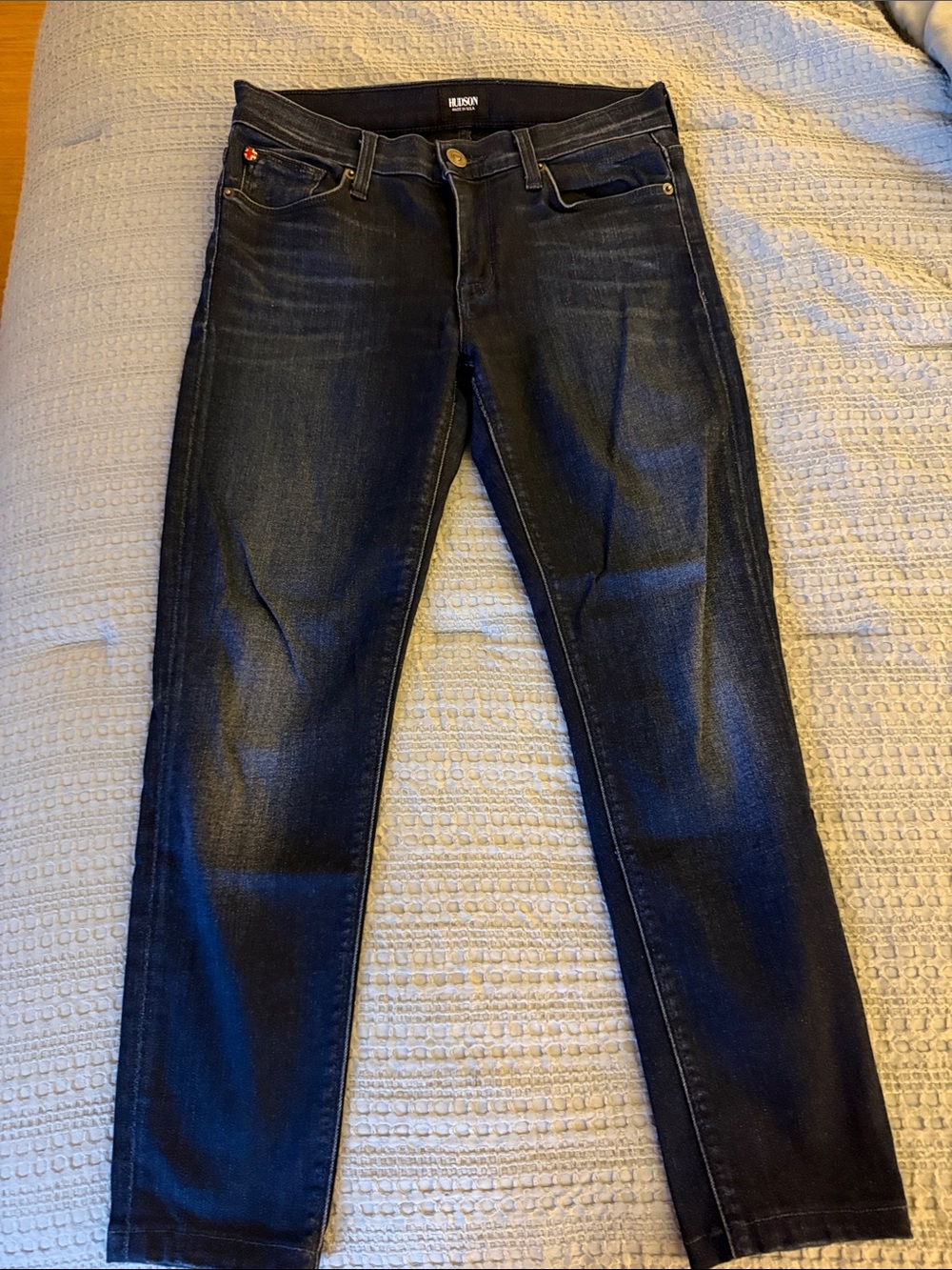 Hudson Jeans Women's Slim Straight Dark Indigo Wash Mid-Rise Size 27